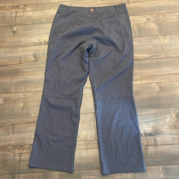 Cloudveil M wide leg light grey heathered pants with pockets and front zip - Picture 1 of 9